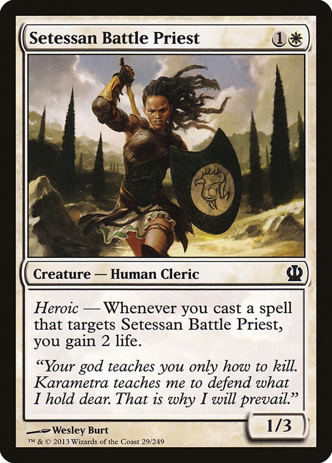 Setessan Battle Priest 29/249 (Theros)  - Foil | Chromatic Games