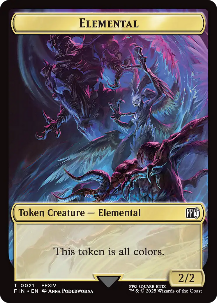 Hero (0009) // Elemental Double-Sided Token [FINAL FANTASY Tokens] | Chromatic Games