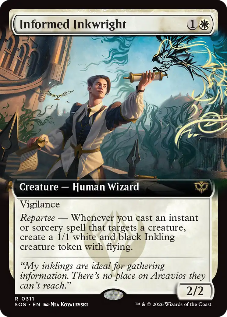 Informed Inkwright (Extended Art) [Secrets of Strixhaven] | Chromatic Games