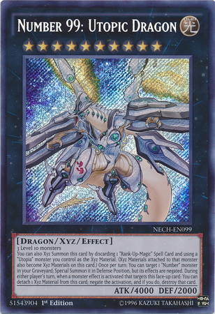 Number 99: Utopic Dragon [NECH-EN099] Secret Rare | Chromatic Games