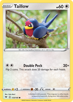 Taillow (133/185) [Sword & Shield: Vivid Voltage] | Chromatic Games
