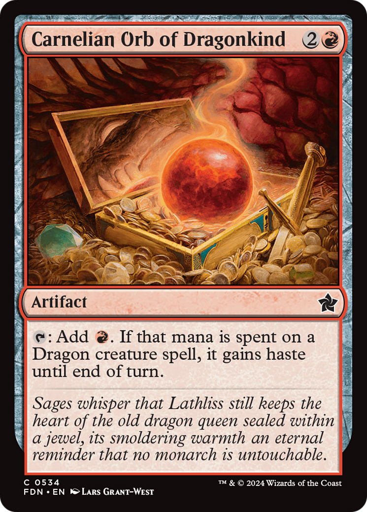 Carnelian Orb of Dragonkind [Foundations] | Chromatic Games