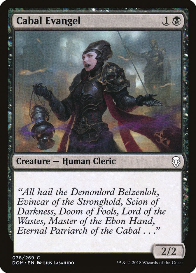 Cabal Evangel 78/269 (Dominaria)  | Chromatic Games