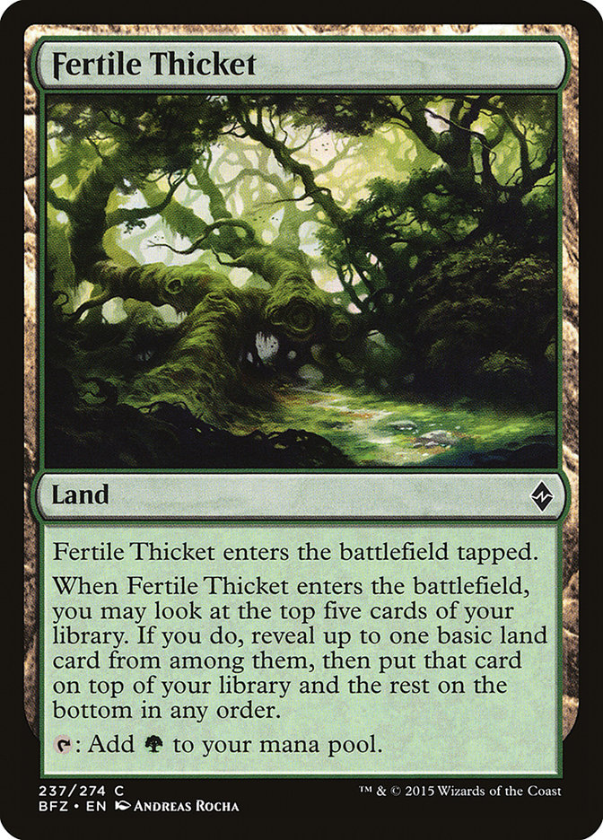 Fertile Thicket [Battle for Zendikar] | Chromatic Games