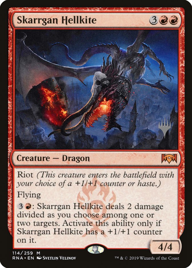 Skarrgan Hellkite (Promo Pack) [Ravnica Allegiance Promos] | Chromatic Games