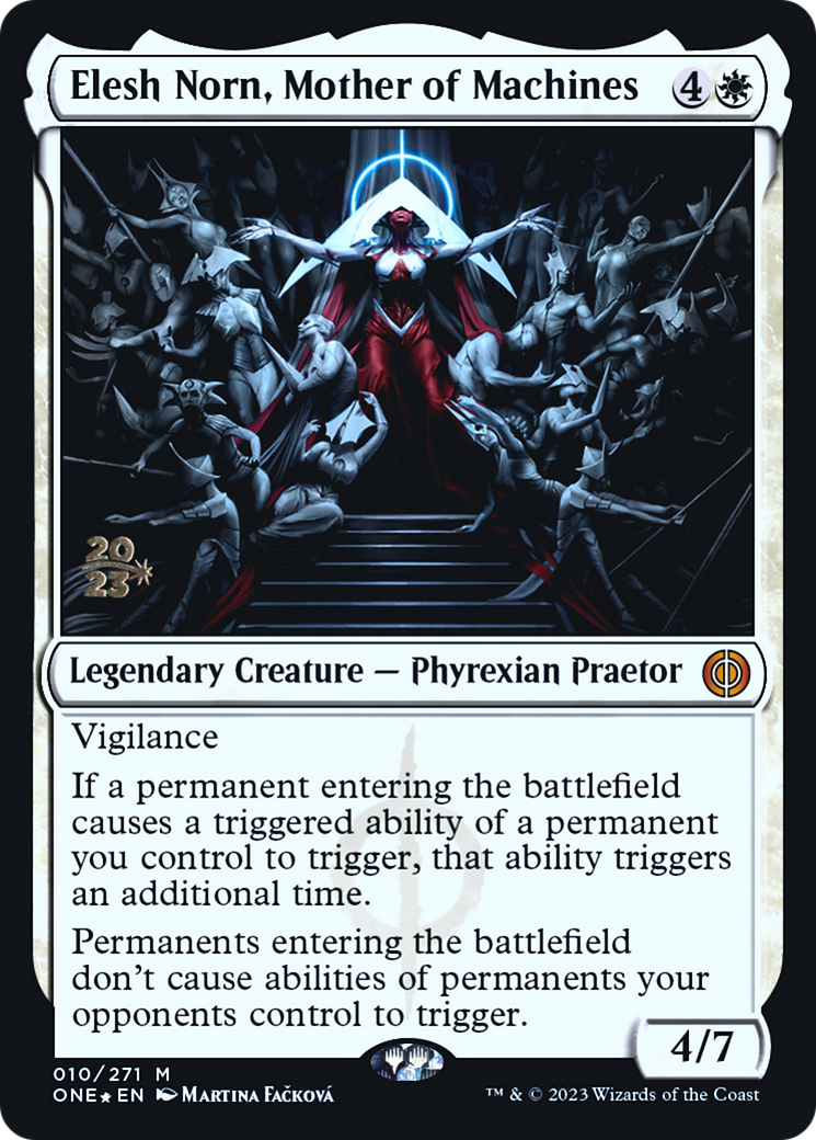 Elesh Norn, Mother of Machines [Phyrexia: All Will Be One Prerelease Promos] | Chromatic Games