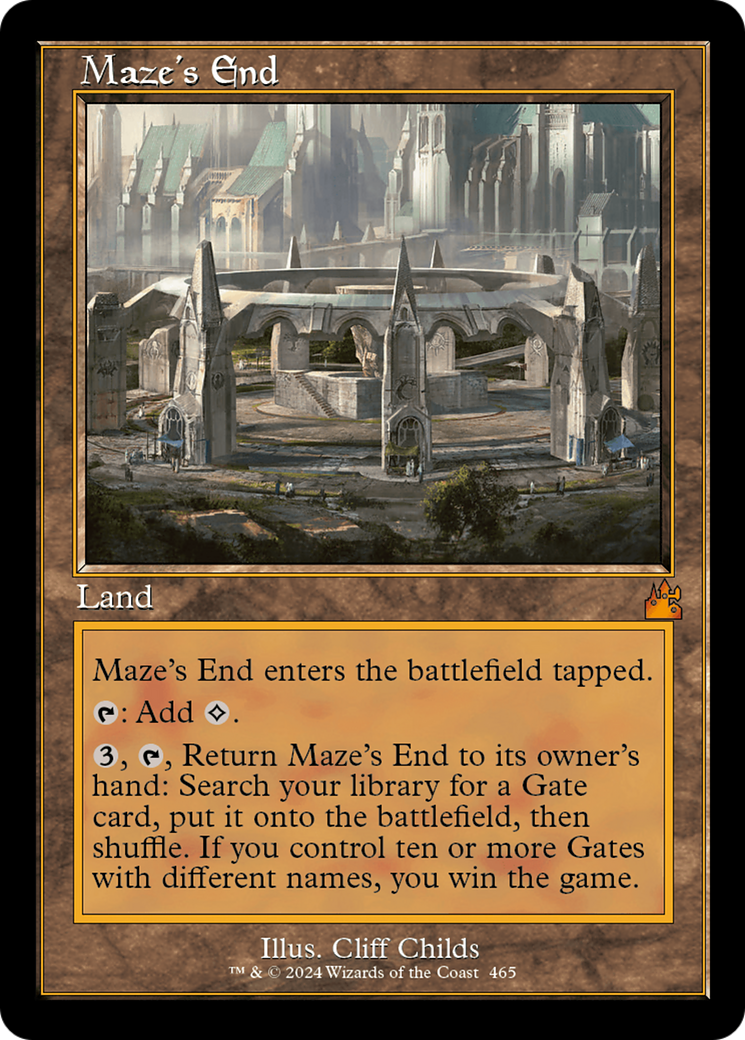Maze's End (Retro Frame) [Ravnica Remastered] | Chromatic Games