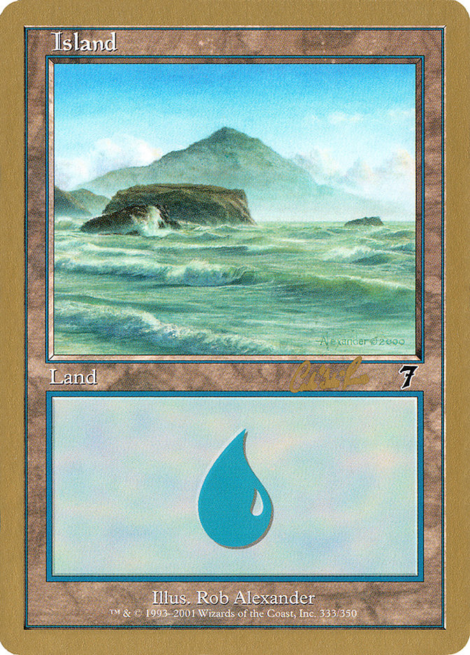 Island (cr333) (Carlos Romao) [World Championship Decks 2002] | Chromatic Games