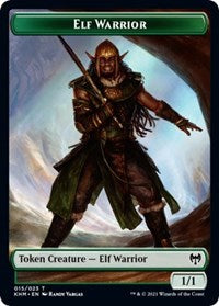 Elf Warrior // Koma's Coil Double-Sided Token [Kaldheim Tokens] | Chromatic Games