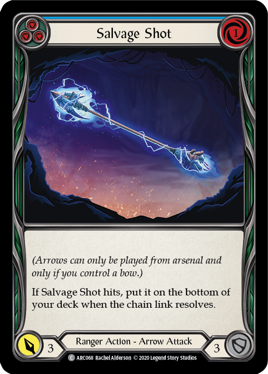 Salvage Shot (Blue) [U-ARC068] (Arcane Rising Unlimited)  Unlimited Rainbow Foil | Chromatic Games