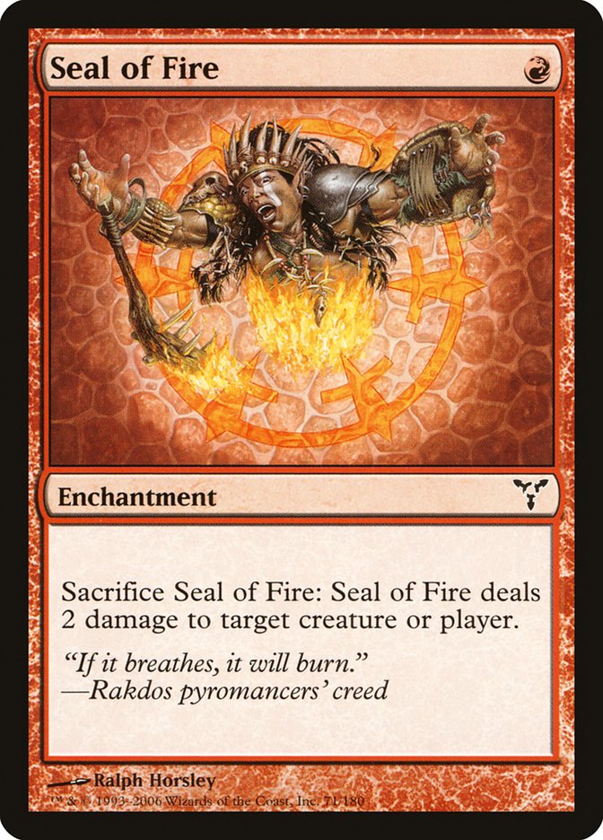 Seal of Fire [Dissension] | Chromatic Games