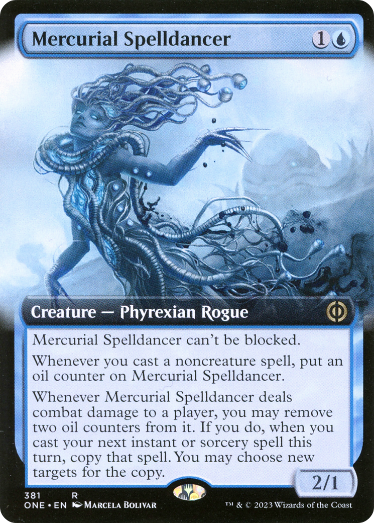 Mercurial Spelldancer (Extended Art) [Phyrexia: All Will Be One] | Chromatic Games