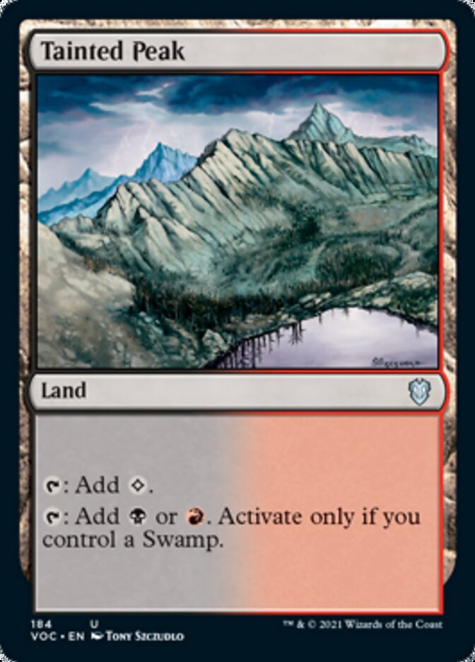 Tainted Peak [Innistrad: Crimson Vow Commander] | Chromatic Games