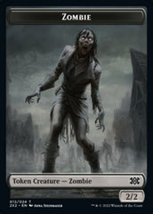 Zombie // Treasure Double-Sided Token [Double Masters 2022 Tokens] | Chromatic Games