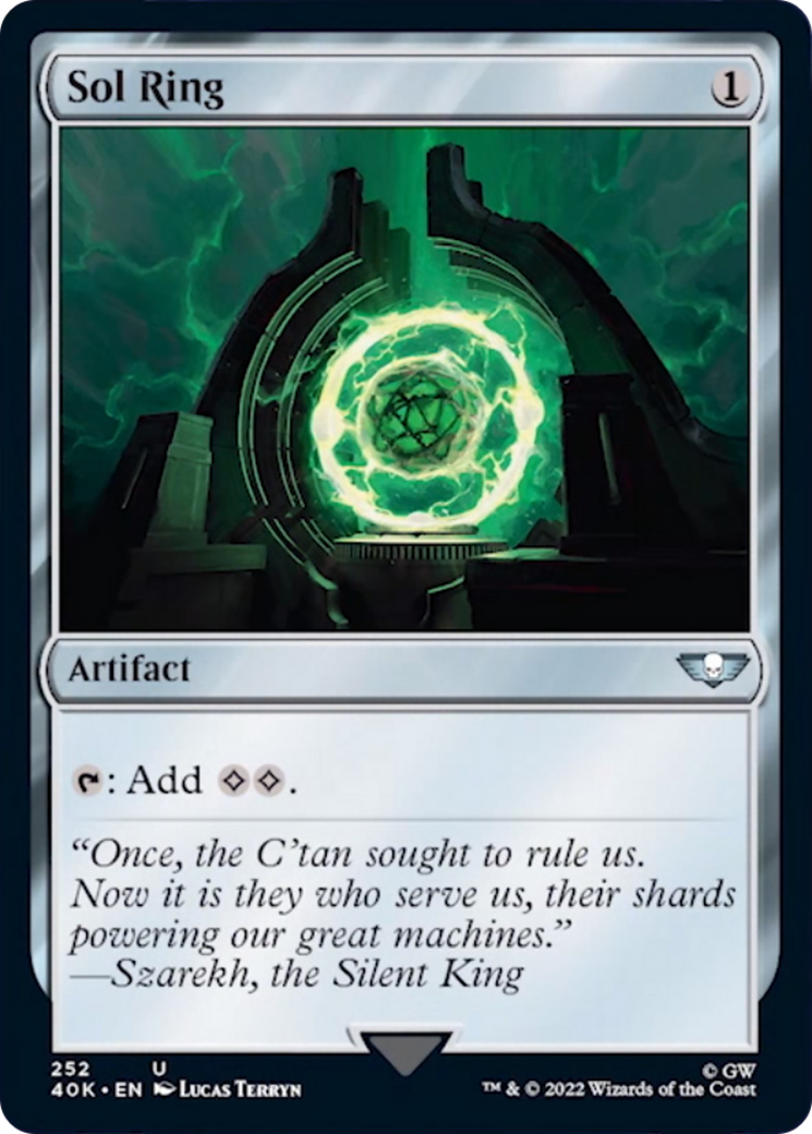 Sol Ring (252) (Surge Foil) [Warhammer 40,000] | Chromatic Games