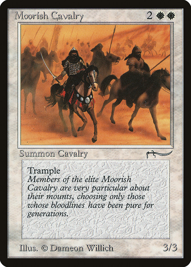 Moorish Cavalry (Light Mana Cost) [Arabian Nights] | Chromatic Games