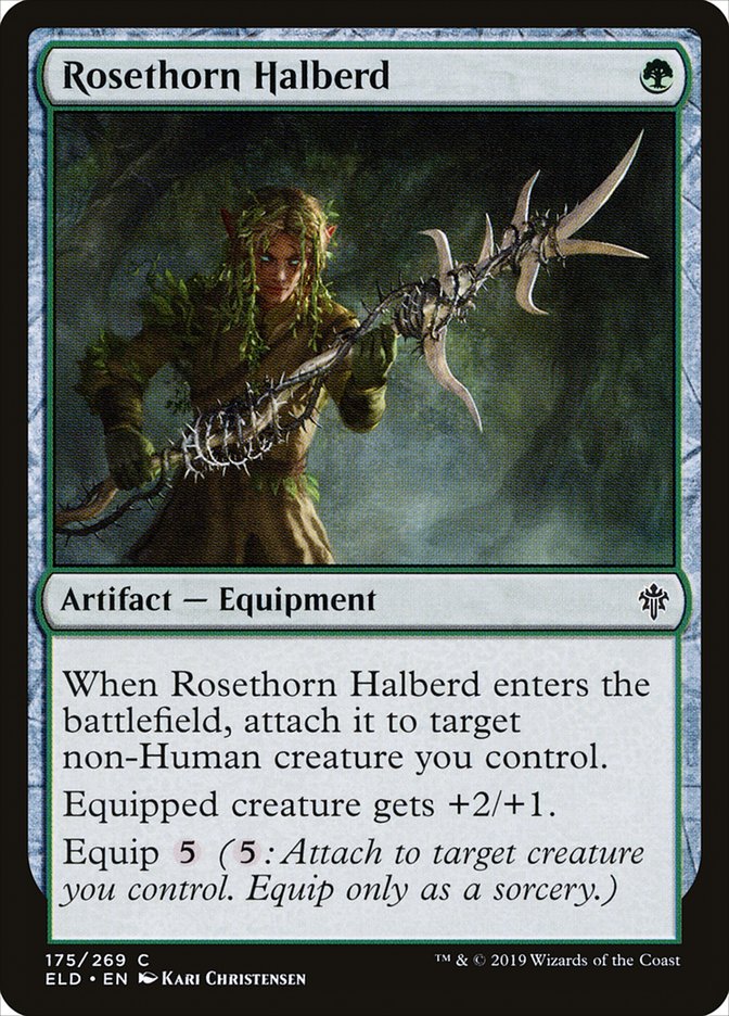 Rosethorn Halberd [Throne of Eldraine] | Chromatic Games