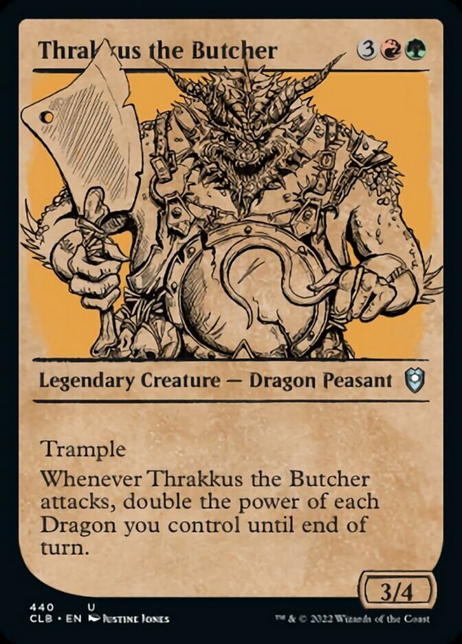 Thrakkus the Butcher (Showcase) [Commander Legends: Battle for Baldur's Gate] | Chromatic Games