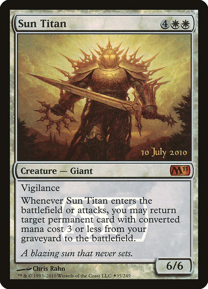 Sun Titan [Magic 2011 Prerelease Promos] | Chromatic Games