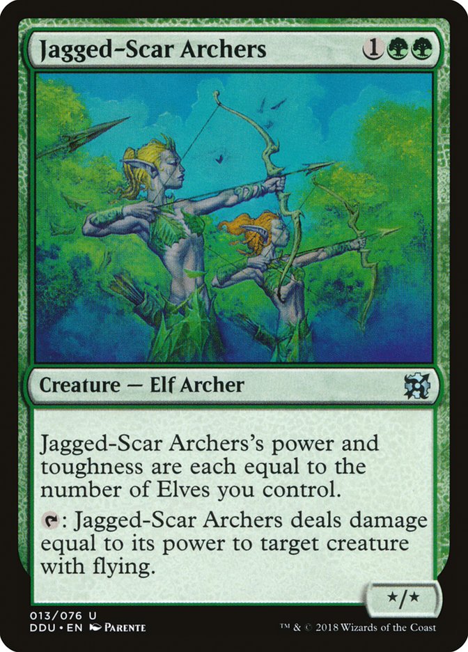 Jagged-Scar Archers [Duel Decks: Elves vs. Inventors] | Chromatic Games