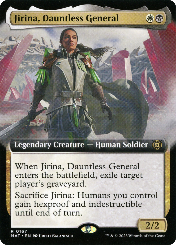 Jirina, Dauntless General (Extended Art) [March of the Machine: The Aftermath] | Chromatic Games