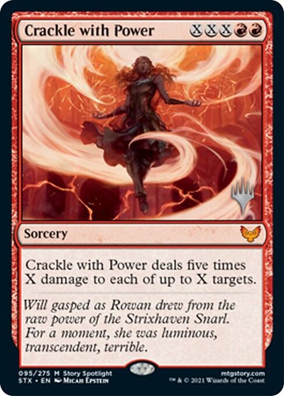 Crackle with Power (Promo Pack) [Strixhaven: School of Mages Promos] | Chromatic Games