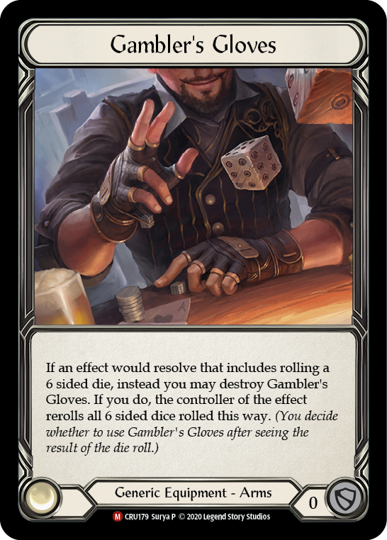 Gambler's Gloves [CRU179] (Crucible of War)  1st Edition Normal | Chromatic Games