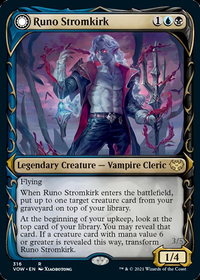 Runo Stromkirk // Krothuss, Lord of the Deep (Showcase Fang Frame) [Innistrad: Crimson Vow] | Chromatic Games