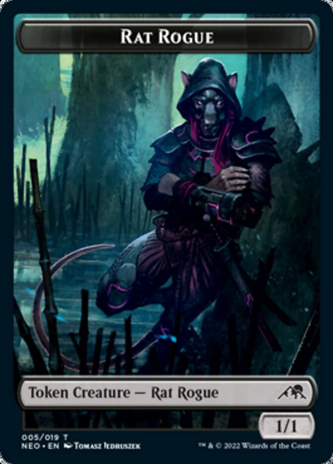 Rat Rogue Token [Kamigawa: Neon Dynasty Tokens] | Chromatic Games