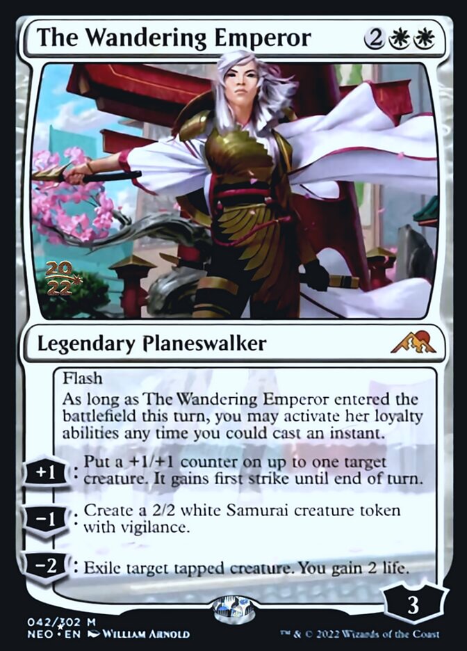 The Wandering Emperor [Kamigawa: Neon Dynasty Prerelease Promos] | Chromatic Games