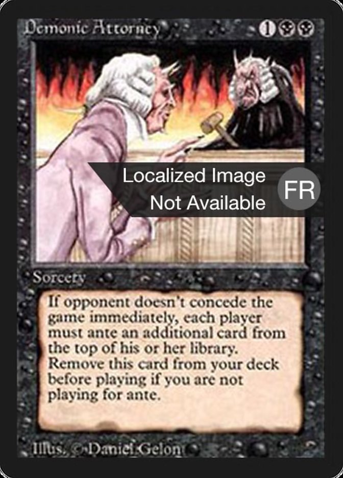 Demonic Attorney [Foreign Black Border] | Chromatic Games