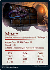 Mimic Art Card [Dungeons & Dragons: Adventures in the Forgotten Realms Art Series] | Chromatic Games