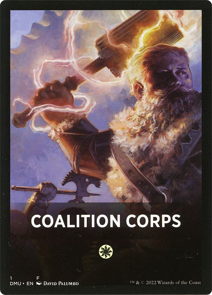 Coalition Corps Theme Card [Dominaria United Tokens] | Chromatic Games