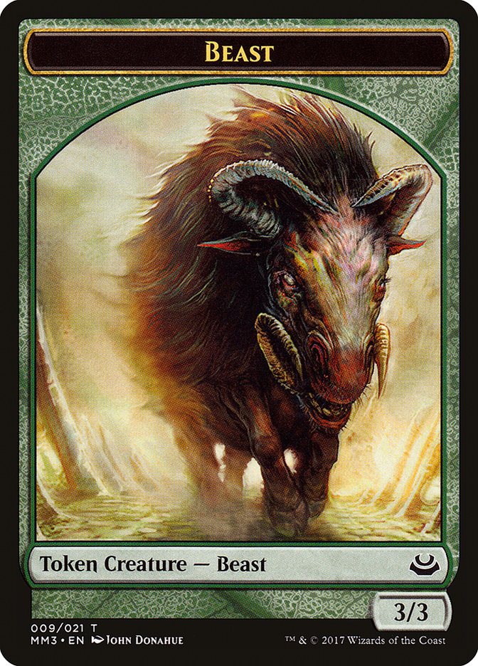 Beast Token (009/021) [Modern Masters 2017 Tokens] | Chromatic Games