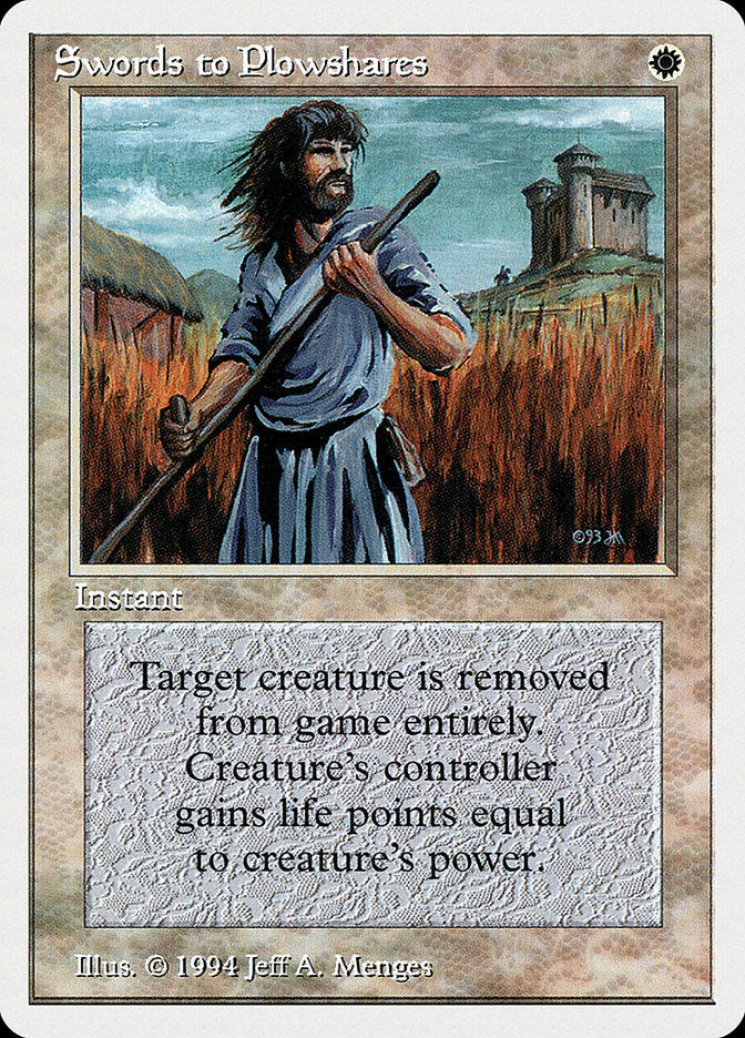 Swords to Plowshares [Summer Magic / Edgar] | Chromatic Games