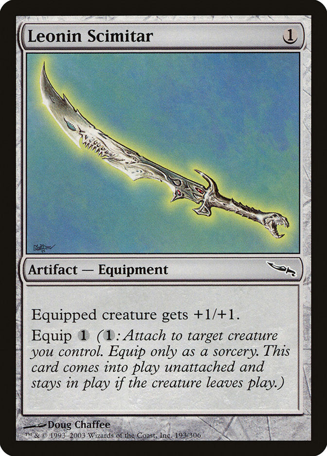 Leonin Scimitar [Mirrodin] | Chromatic Games