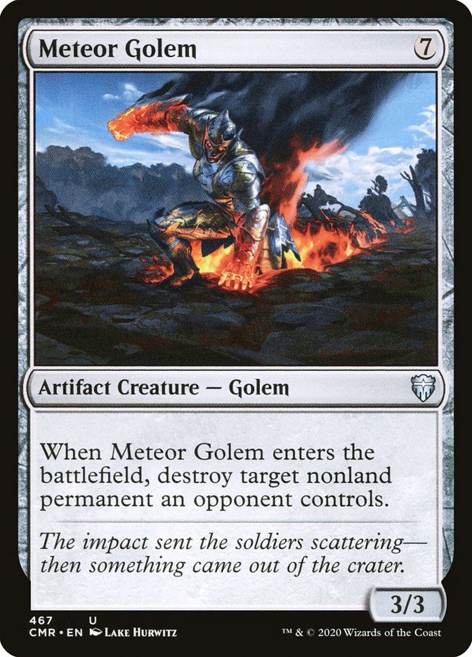 Meteor Golem (467) [Commander Legends] | Chromatic Games