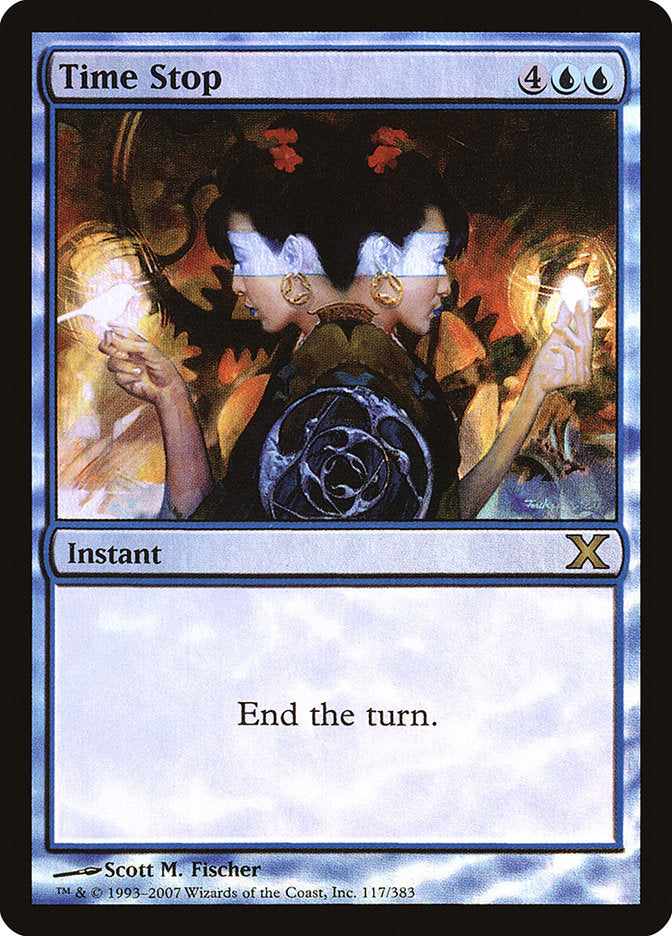 Time Stop (Premium Foil) [Tenth Edition] | Chromatic Games