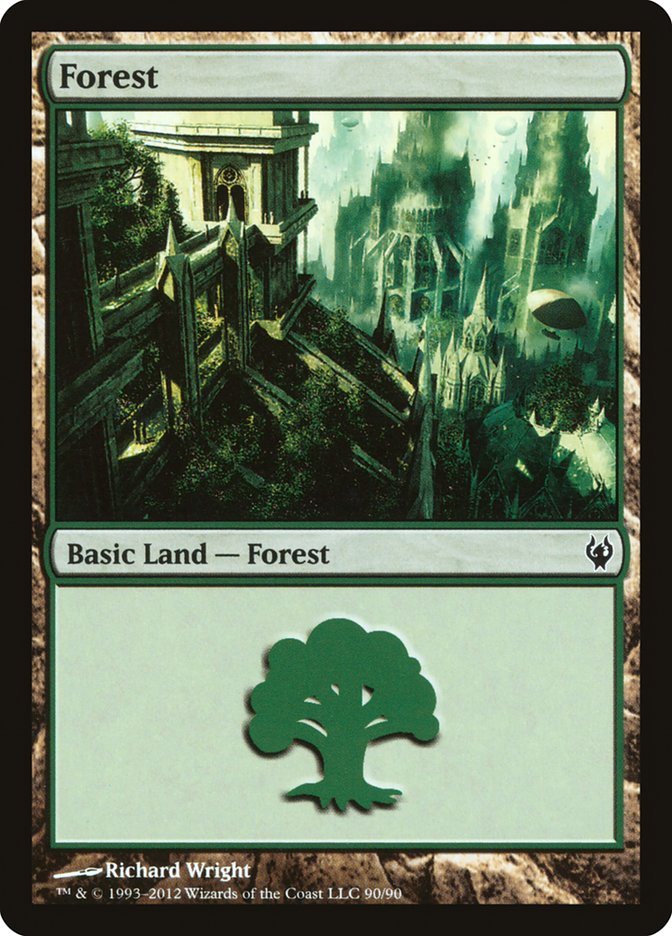 Forest (90) [Duel Decks: Izzet vs. Golgari] | Chromatic Games