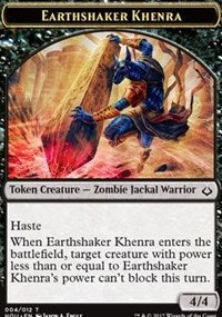 Earthshaker Khenra // Cat Double-Sided Token [Hour of Devastation Tokens] | Chromatic Games