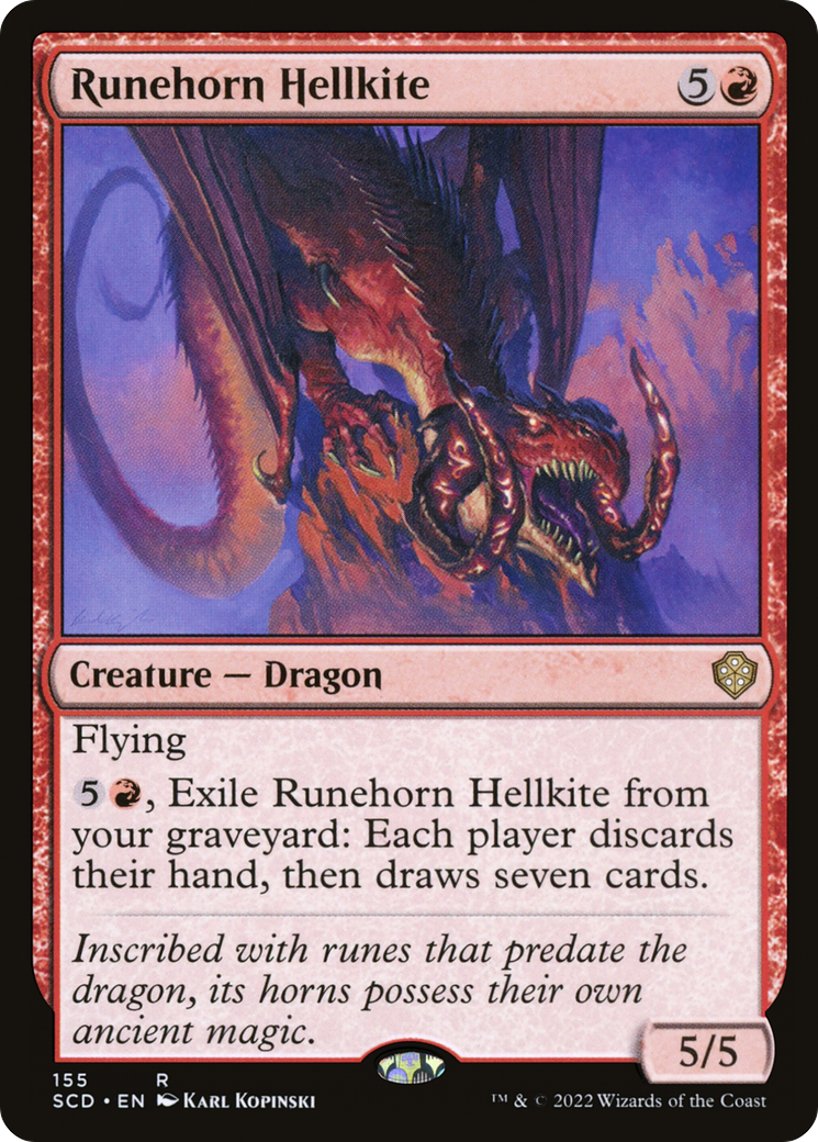 Runehorn Hellkite [Starter Commander Decks] | Chromatic Games