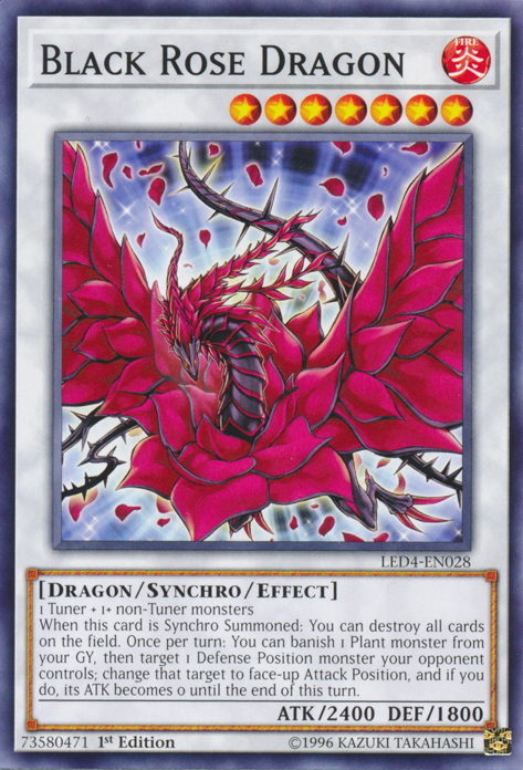 Black Rose Dragon [LED4-EN028] Common | Chromatic Games