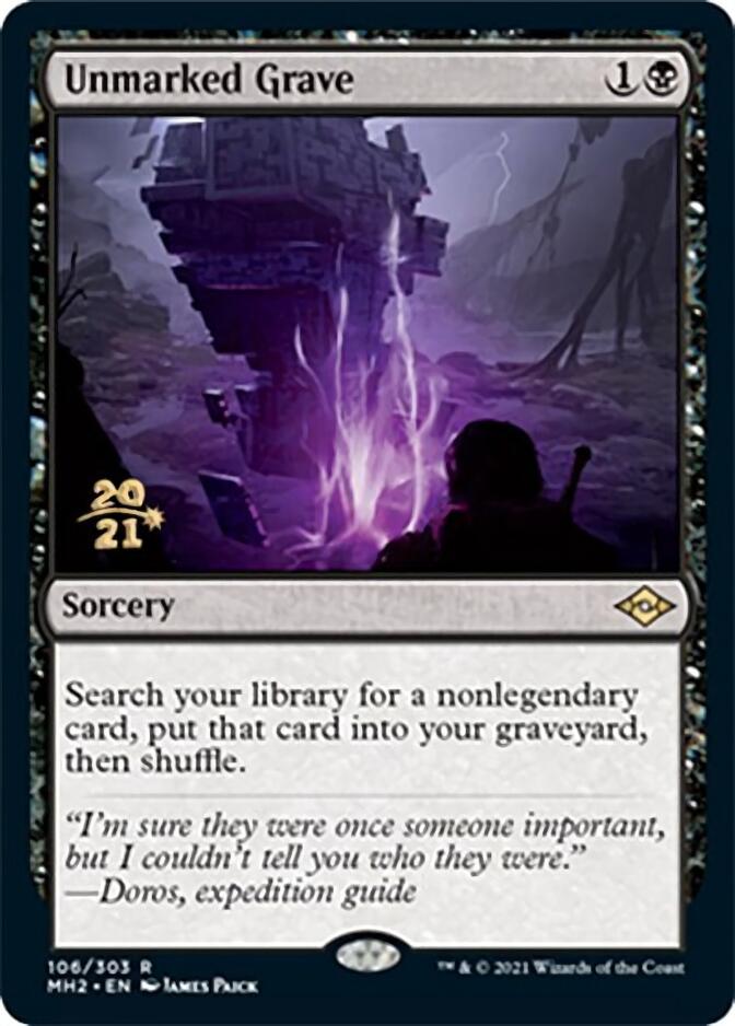 Unmarked Grave [Modern Horizons 2 Prerelease Promos] | Chromatic Games