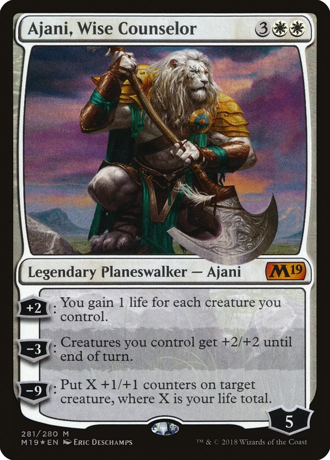 Ajani, Wise Counselor [Core Set 2019] | Chromatic Games