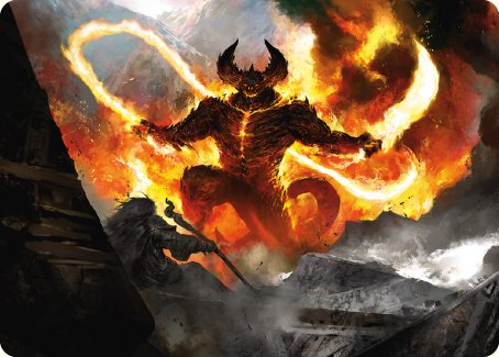 The Balrog, Flame of Udun Art Card [The Lord of the Rings: Tales of Middle-earth Art Series] | Chromatic Games