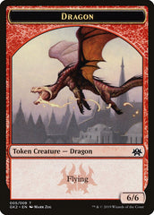 Dragon // Goblin Double-Sided Token [Ravnica Allegiance Guild Kit Tokens] | Chromatic Games