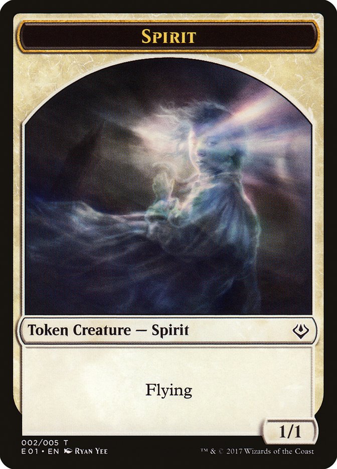 Spirit // Soldier Double-Sided Token [Archenemy: Nicol Bolas Tokens] | Chromatic Games