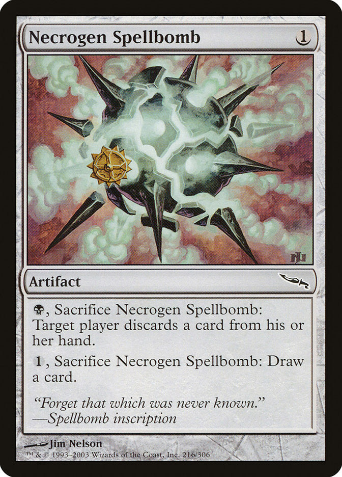 Necrogen Spellbomb [Mirrodin] | Chromatic Games