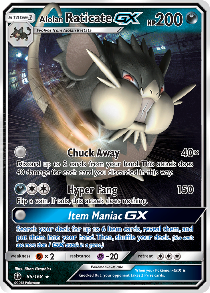 Alolan Raticate GX [Celestial Storm] | Chromatic Games