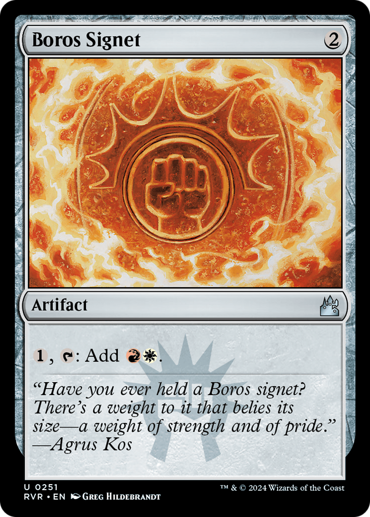 Boros Signet [Ravnica Remastered] | Chromatic Games